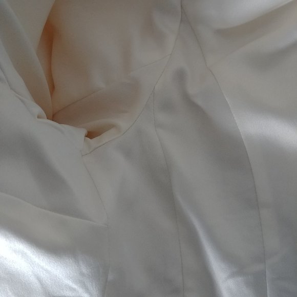 Simons short cropped wool blend tweed jacket ivory cream pink orange Sma… - Picture 11 of 15